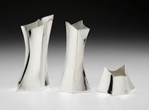 Sterling silver vases
